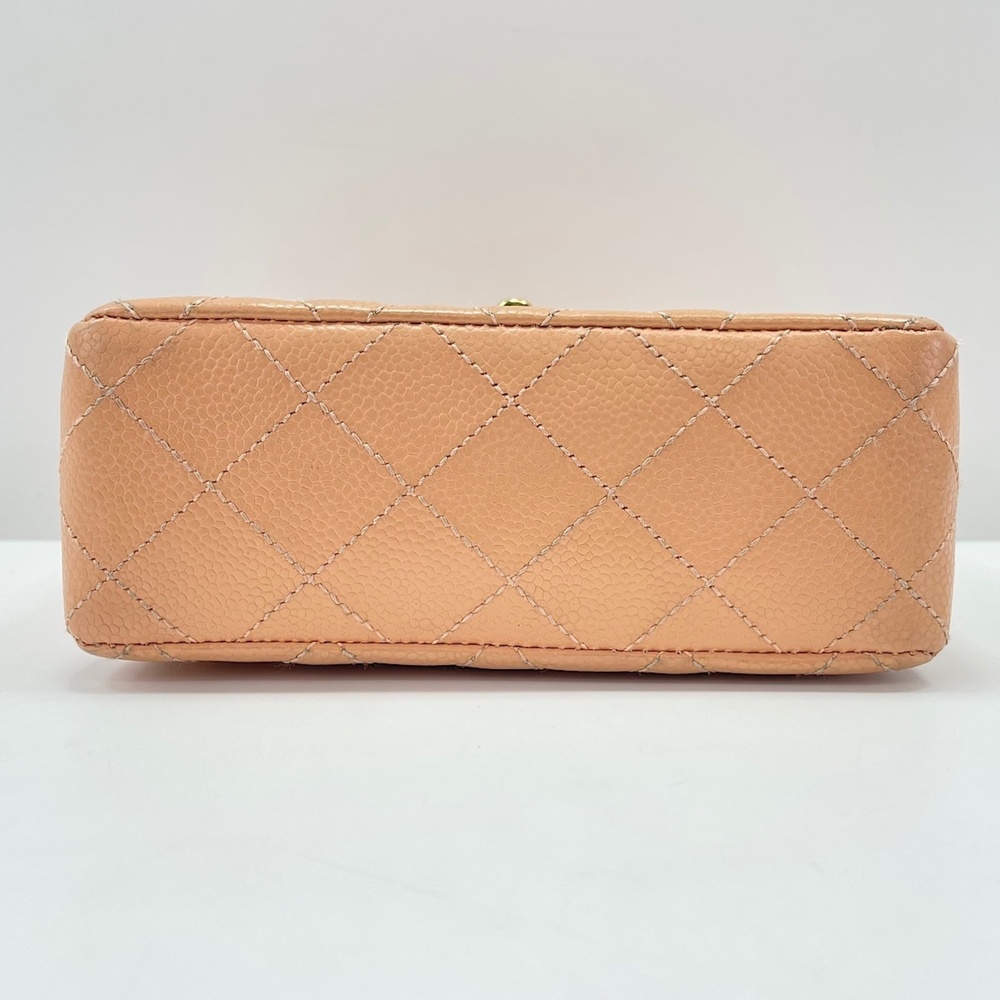 Chanel Mini Matelassé Shoulder Bag, Orange - Picture 7 of 13